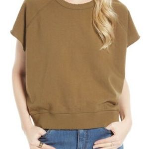 new short sleeve pullover moss green free people
